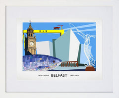 Belfast - Belfast Frame White 40x30 With Mount
