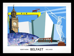 Belfast - Belfast Framed 40x30 no mount