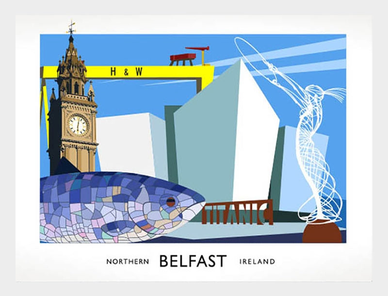 Belfast - Belfast Frame White 70x50