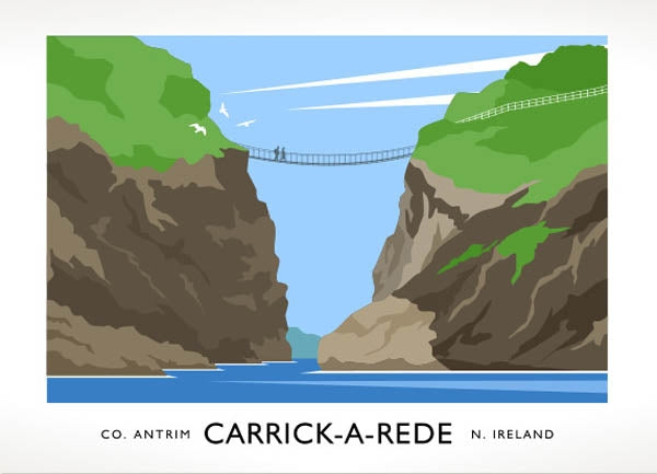 Co Antrim - Carrick A Rede Unframed 40x30