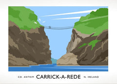 Co Antrim - Carrick A Rede Unframed 70x50