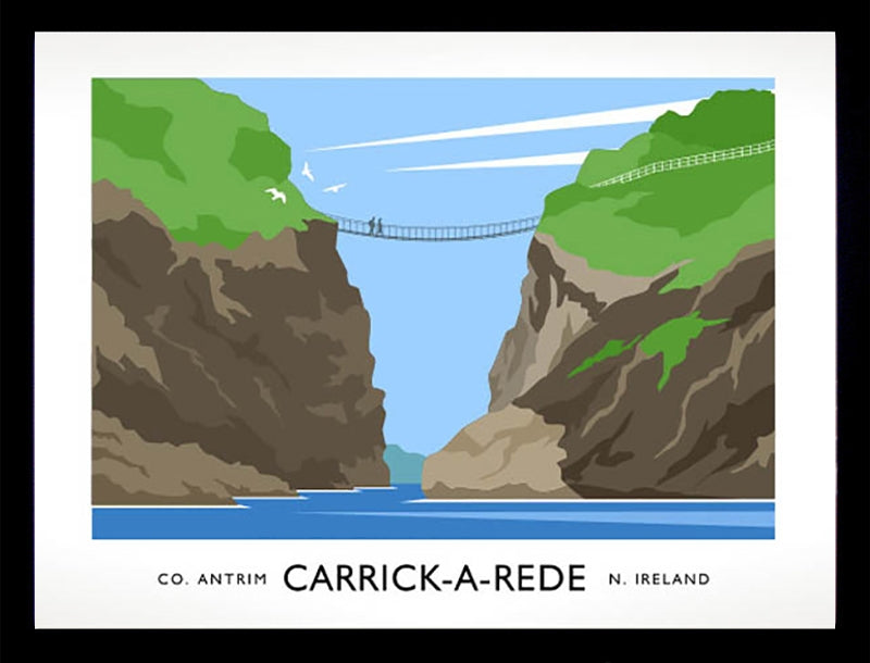 Co Antrim - Carrick A Rede Frame Black 40x30 nomount