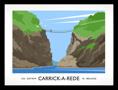 Co Antrim - Carrick A Rede Frame Black 40x30 nomount