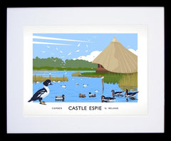 Co Down - Castle Espie Frame Black 40x30 With Mount