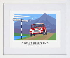 Sport - Circuit of Ireland Rally Frame White 40x30 With Mount