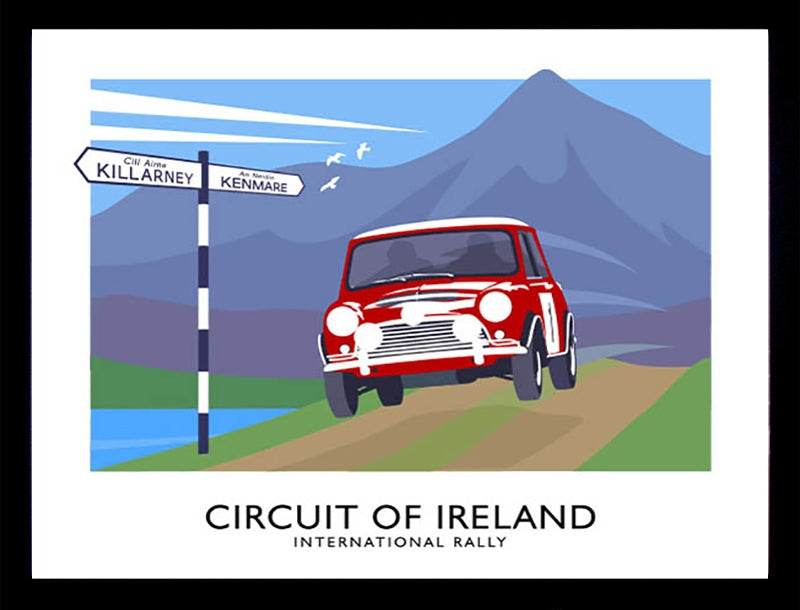 Sport - Circuit of Ireland Rally Frame Black 70x50