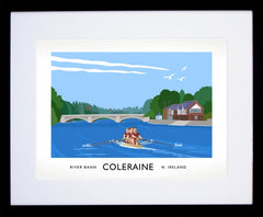 Co Derry - Coleraine Frame Black 40x30 With Mount