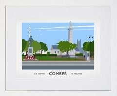 Co Down - Comber Frame White 40x30 With Mount