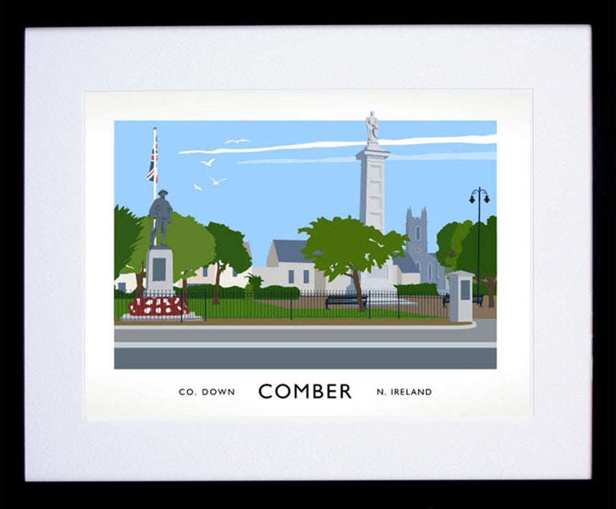 Co Down - Comber Frame Black 40x30 With Mount