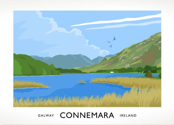 Co Galway - Connemara Unframed 70x50