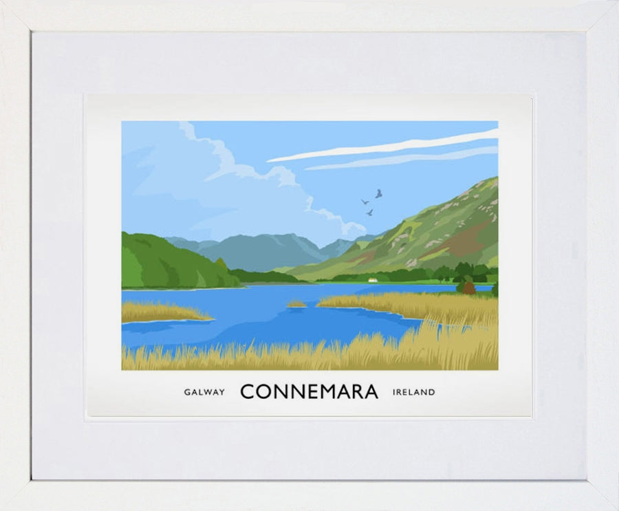Co Galway - Connemara Frame White 40x30 With Mount