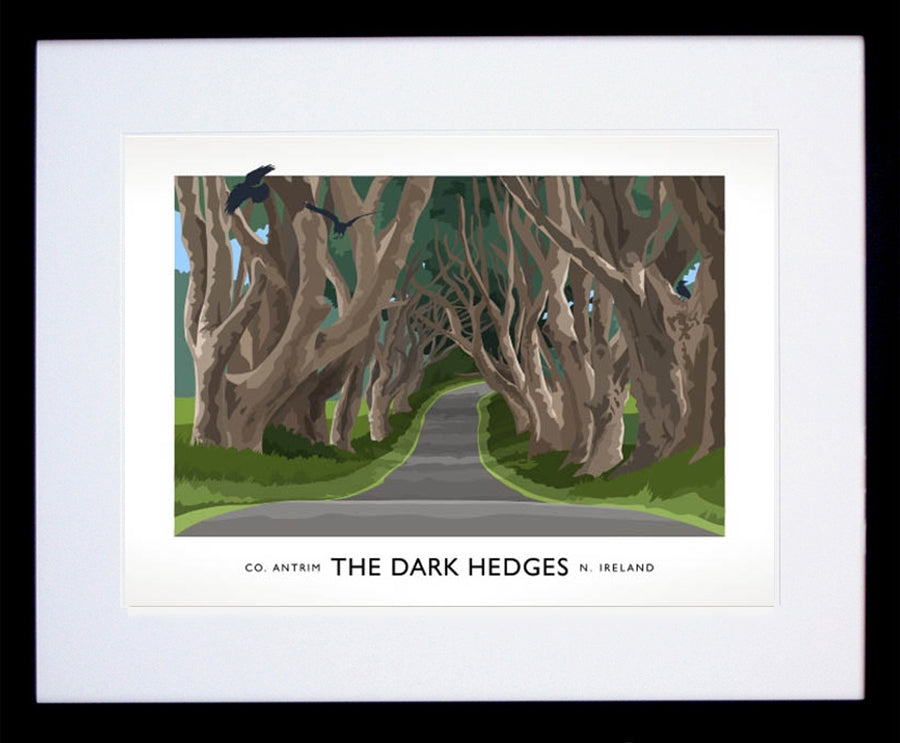 Co Antrim - The Dark Hedges Frame Black 40x30 withmount