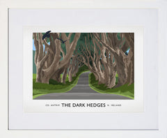 Co Antrim - The Dark Hedges Frame White 40x30 With Mount