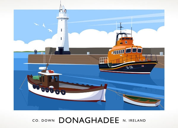 Co Down - Donaghadee Harbour Unframed 70x50