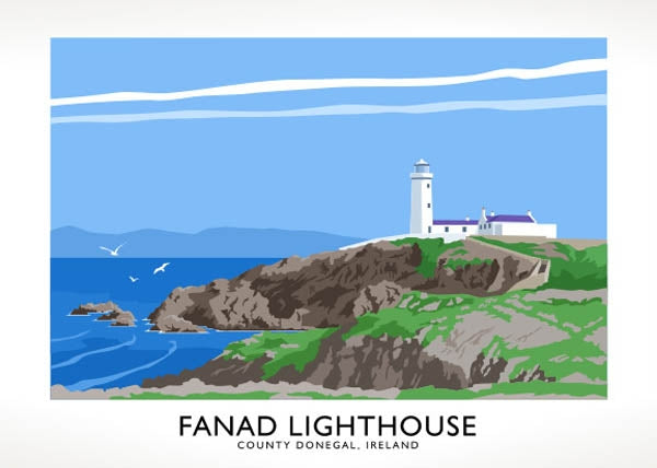 Co Donegal - Fanad Lighthouse Unframed 70x50