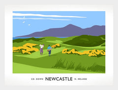 Sport - Golf at Royal County Down Frame White 40x30 No Mount