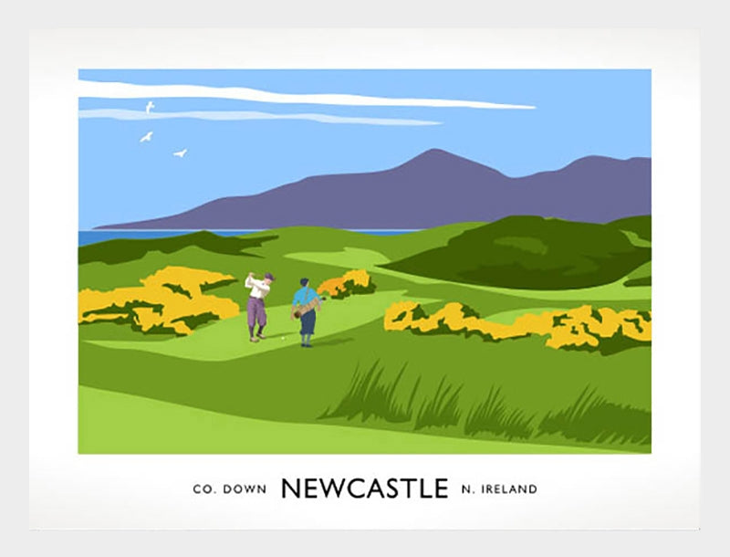Sport - Golf at Royal County Down Frame White 70x50