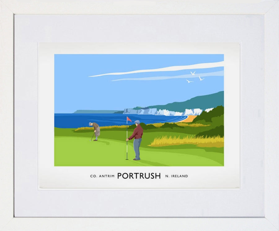 Sport - Golf at Royal Portrush Frame White 40x30 With Mount