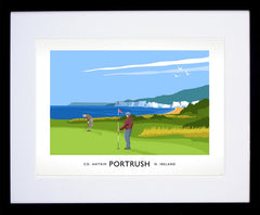 Sport - Golf at Royal Portrush Frame Black 40x30 With Mount