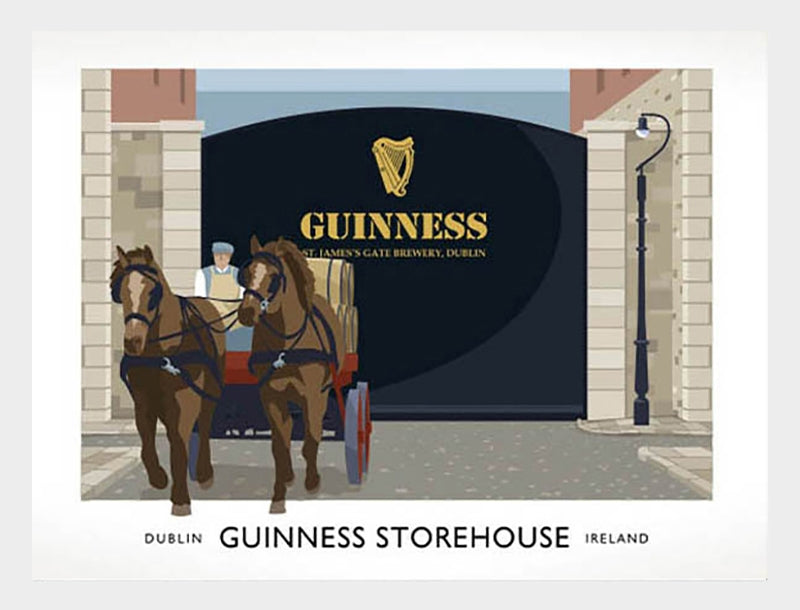 Dublin - Guinness Storehouse Frame White 40x30 No Mount