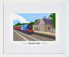 Co Down - Helen's Bay Frame White 40x30 With Mount