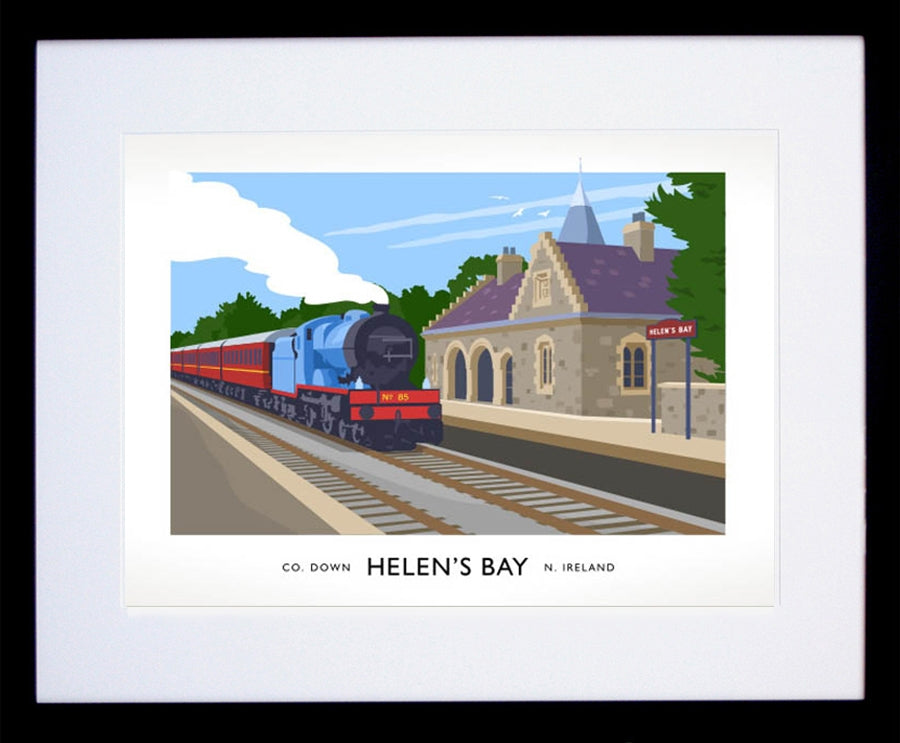 Co Down - Helen's Bay Frame Black 40x30 With Mount