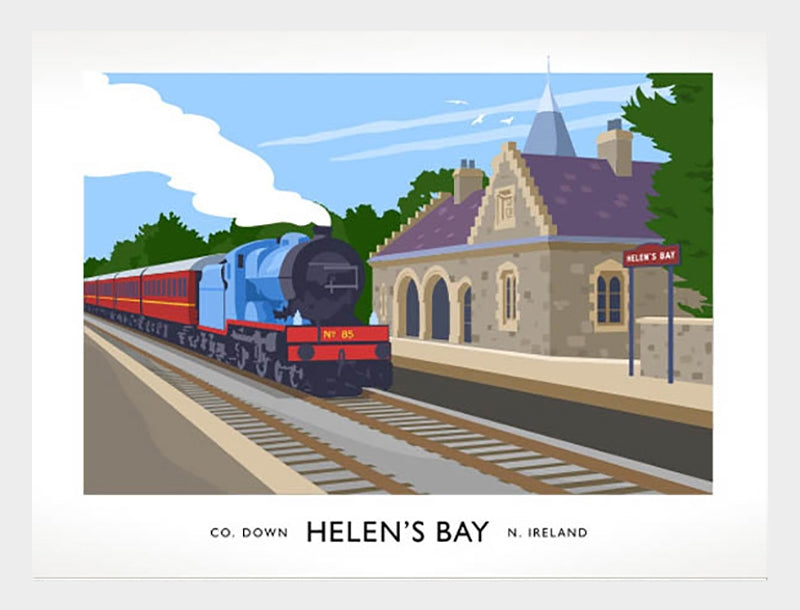 Co Down - Helen's Bay Frame White 40x30 No Mount