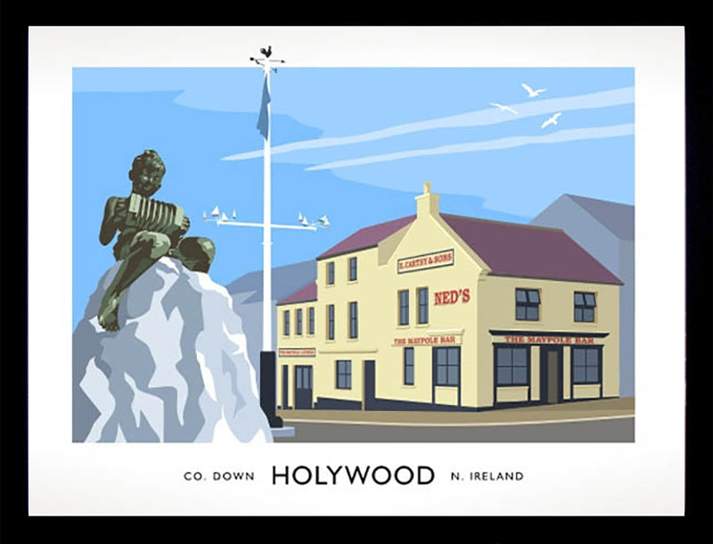 Co Down - Holywood Frame Black 70x50