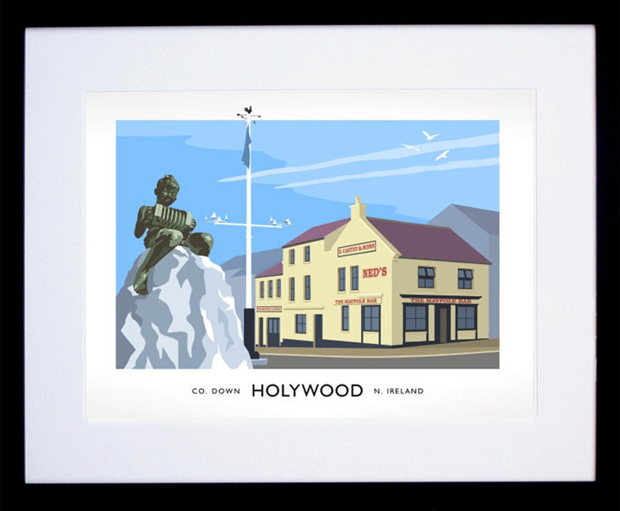 Co Down - Holywood Frame Black 40x30 With Mount