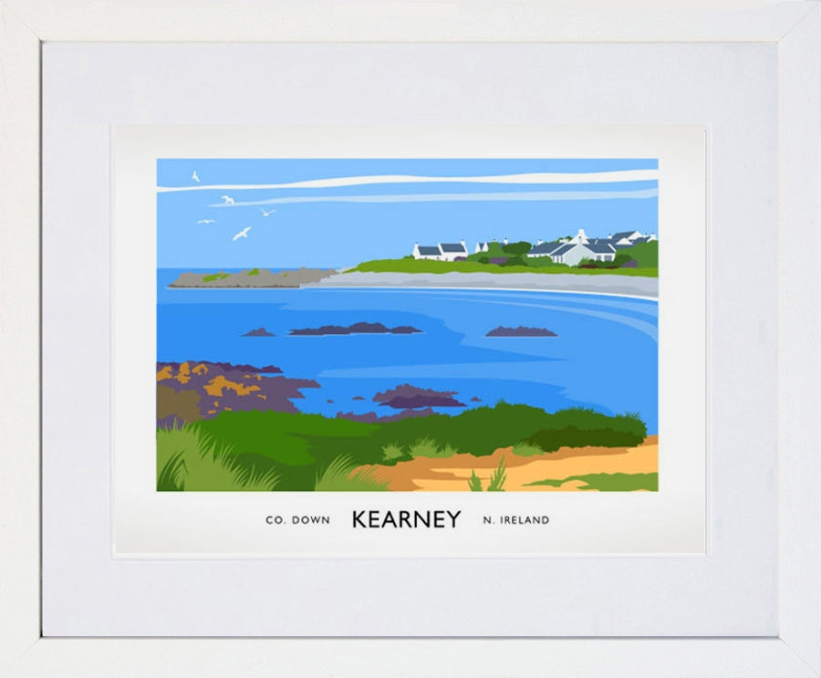Co Down - Kearney Frame White 40x30 With Mount