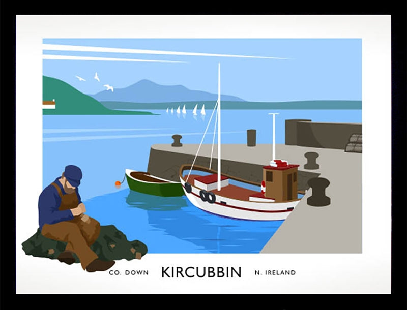 Co Down - Kircubbin Frame Black 70x50