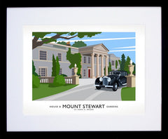 Co Down - Mount Stewart House Frame Black 40x30 With Mount