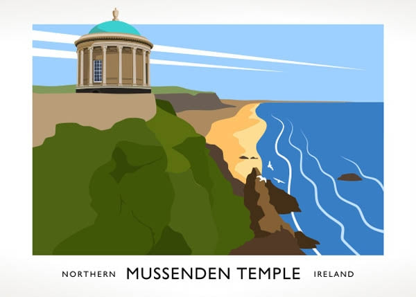 Co Derry - Mussenden Temple Unframed 70x50
