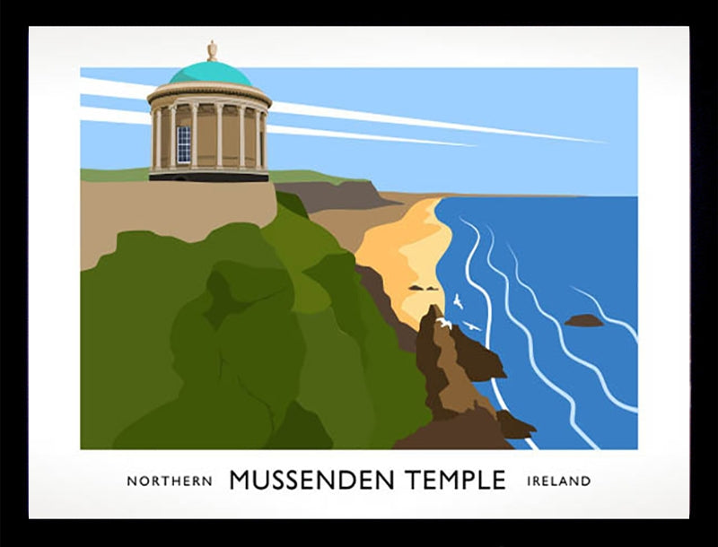 Co Derry - Mussenden Temple Frame Black 70x50