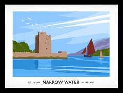 Co Down - Narrow Water Frame Black 40x30 No Mount