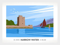 Co Down - Narrow Water Frame White 40x30 No Mount