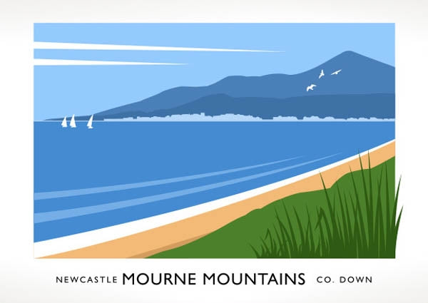 Co Down - Newcastle and Mournes Unframed 70x50