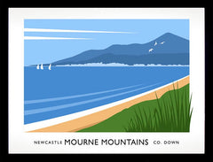 Co Down - Newcastle and Mournes Frame Black 70x50