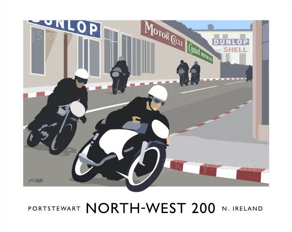Sport - North West 200  Unframed 40x30