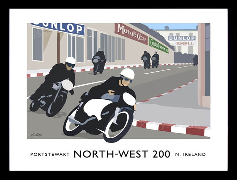 Sport - North West 200  Frame Black 40x30 No Mount
