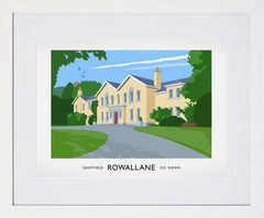 Co Down - Rowallane Frame White 40x30 With Mount