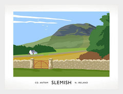 Co Antrim - Slemish Frame White 70x50