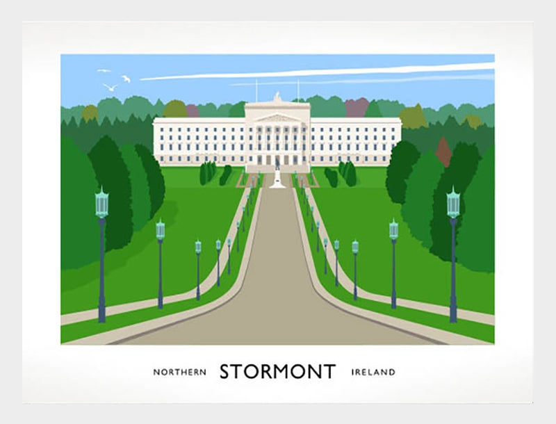 Belfast - Stormont Frame White 40x30 No Mount