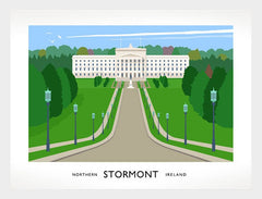 Belfast - Stormont Frame White 70x50