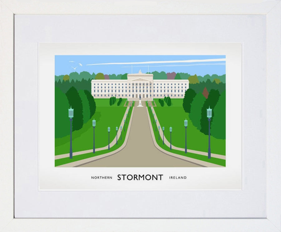 Belfast - Stormont Frame White 40x30 With Mount