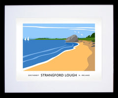 Co Down - Strangford Lough Greyabbey Frame Black 40x30 With Mount