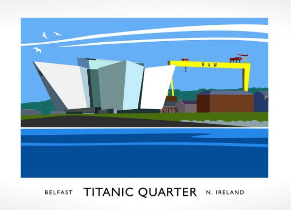 Belfast - Titanic Quarter Unframed 40x30