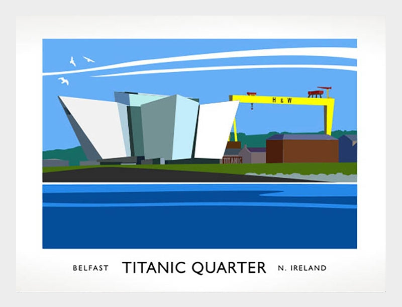 Belfast - Titanic Quarter Frame White 70x50