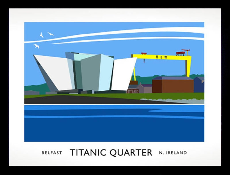 Belfast - Titanic Quarter Frame Black 40x30 nomount