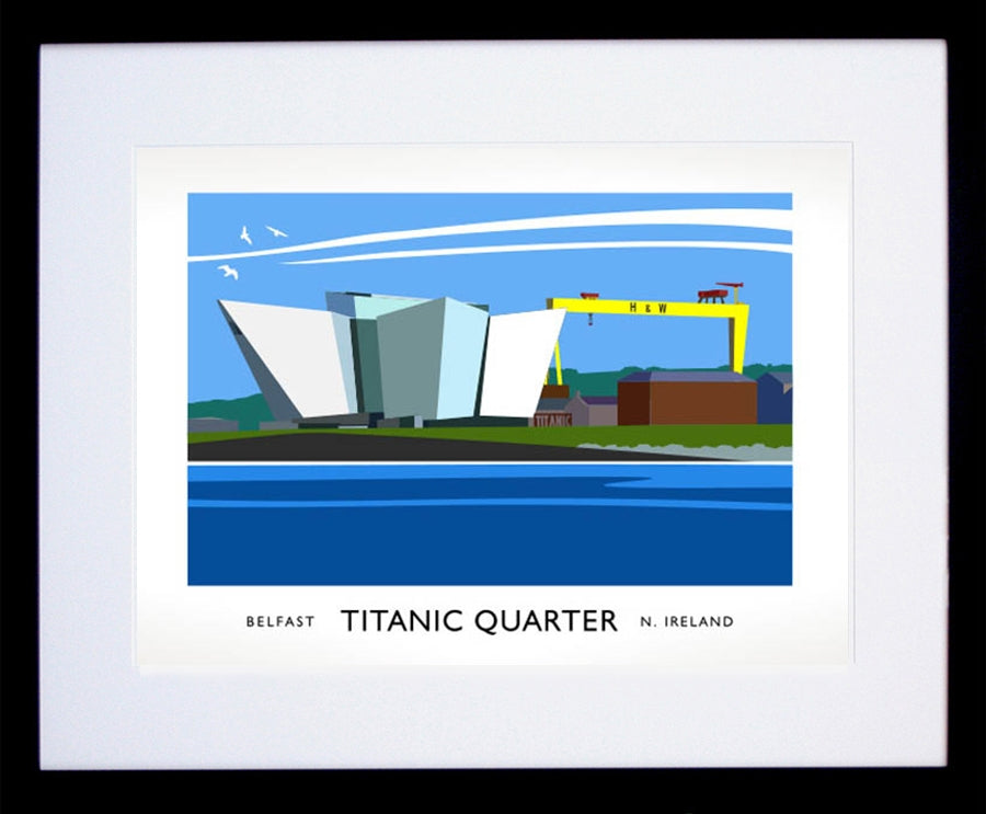 Belfast - Titanic Quarter Frame Black 40x30 withmount